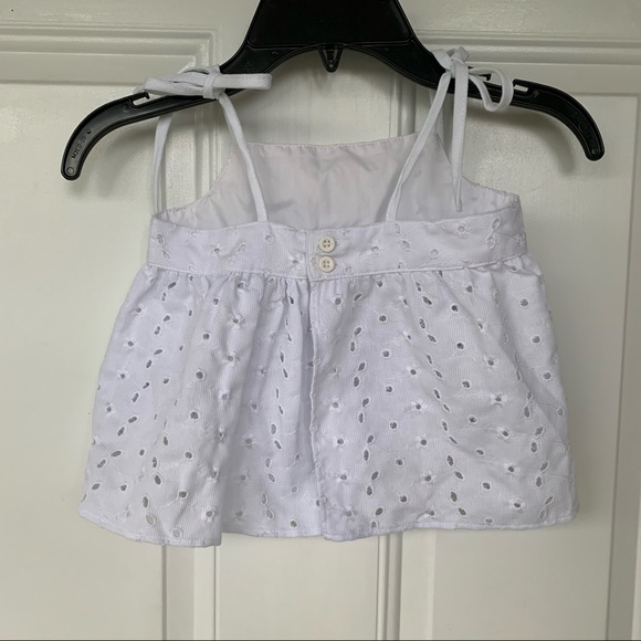 •Kelly’s Kids• White Lace Eyelet Swing Top - Size XS (3-4) - Picture 4 of 7